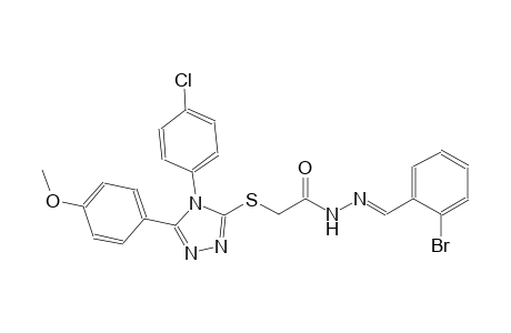 N'-[(E)-(2-bromophenyl)methylidene]-2-{[4-(4-chlorophenyl)-5-(4-methoxyphenyl)-4H-1,2,4-triazol-3-yl]sulfanyl}acetohydrazide