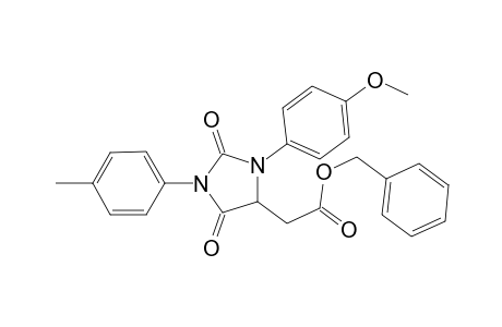 Benzyl 2-(3-(4-methoxyphenyl)-2,5-dioxo-1-(p-tolyl)imidazolidin-4-yl)acetate
