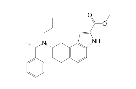 (-)-2-Carbomethoxy-N-[(S)-.alpha.-methylbenzyl]-N-propyl-8(S)-amino-6,7,8,9-tetrahydro-3H-benzo[e]indole