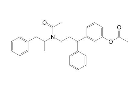 N-acetyl-N-(3-phenyl-3-(acetoxyphenylpropyl)-.alpha.-methyl-.beta.-phenyl-ethyl amine