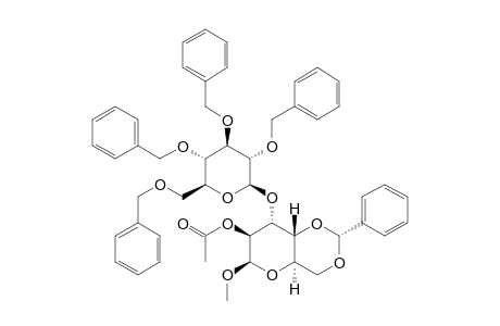 METHYL-2-O-ACETYL-4,6-O-BENZYLIDENE-3-O-(2,3,4,6-TETRA-O-BENZYL-BETA-D-GLUCOPYRANOSYL)-BETA-D-ALTROPYRANOSE