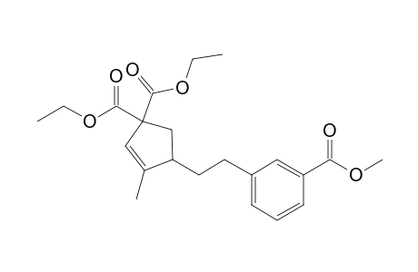 4-[2-(3-carbomethoxyphenyl)ethyl]-3-methyl-cyclopent-2-ene-1,1-dicarboxylic acid diethyl ester