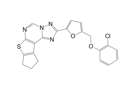 2-{5-[(2-chlorophenoxy)methyl]-2-furyl}-9,10-dihydro-8H-cyclopenta[4,5]thieno[3,2-e][1,2,4]triazolo[1,5-c]pyrimidine