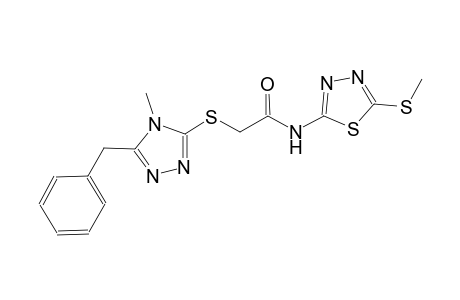 acetamide, 2-[[4-methyl-5-(phenylmethyl)-4H-1,2,4-triazol-3-yl]thio]-N-[5-(methylthio)-1,3,4-thiadiazol-2-yl]-