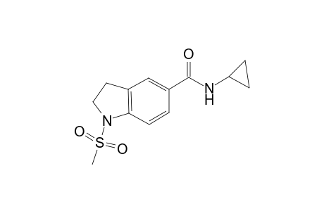 1H-Indole-5-carboxamide, N-cyclopropyl-2,3-dihydro-1-(methylsulfonyl)-