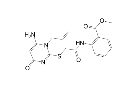 methyl 2-({[(1-allyl-6-amino-4-oxo-1,4-dihydro-2-pyrimidinyl)sulfanyl]acetyl}amino)benzoate