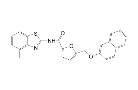 N-(4-methyl-1,3-benzothiazol-2-yl)-5-[(2-naphthyloxy)methyl]-2-furamide