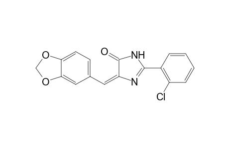 (5E)-2-(2-chlorophenyl)-5-piperonylidene-2-imidazolin-4-one