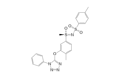 Sulfoximine, S-methyl-N-[(4-methylphenyl)sulfonyl]-S-[4-methyl-3-[(1-phenyl-1H-tetrazol-5-yl)oxy]phenyl]-, (S)-