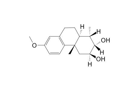 1.beta.,2.beta.,3.alpha.,4,4a,9,10,10a.alpha.-octahydro-7-methoxy-1.alpha.,4a.beta.-dimethyl-2.alpha.,3.beta.-phenanthradiol