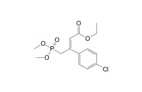 2-Butenoic acid, 3-(4-chlorophenyl)-4-(dimethoxyphosphinyl)-, ethyl ester