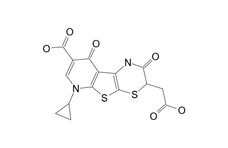 (+/-)-3-(CARBOXYMETHYL)-6-CYCLOPROPYL-2,9-DIOXO-2,3,6,9-TETRAHYDRO-1H-PYRIDO-[3',2':4,5]-THIENO-[2,3-B]-[1,4]-THIAZINE-8-CARBOXYLIC-ACID
