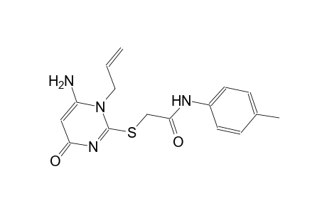 2-[(1-allyl-6-amino-4-oxo-1,4-dihydro-2-pyrimidinyl)sulfanyl]-N-(4-methylphenyl)acetamide