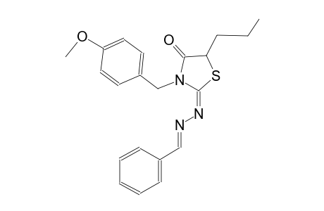 benzaldehyde [(2E)-3-(4-methoxybenzyl)-4-oxo-5-propyl-1,3-thiazolidin-2-ylidene]hydrazone