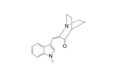(2E)-2-[(1-methylindol-3-yl)methylidene]-1-azabicyclo[2.2.2]octan-3-one