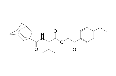2-(4-ethylphenyl)-2-oxoethyl 2-[(1-adamantylcarbonyl)amino]-3-methylbutanoate