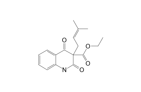 3-CARBETHOXY-3-(3',3'-DIMETHYLALLYL-1,2,3,4-TETRAHYDROCHINOLIN-2,4-DION