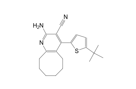 cycloocta[b]pyridine-3-carbonitrile, 2-amino-4-[5-(1,1-dimethylethyl)-2-thienyl]-5,6,7,8,9,10-hexahydro-
