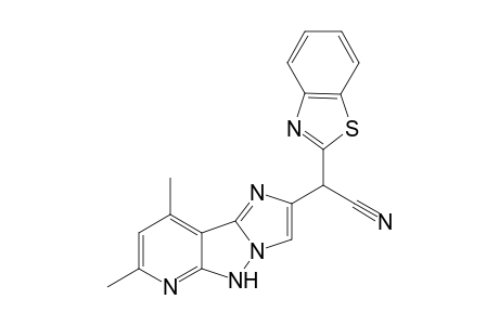 2-(Benzo[d]thiazol-2-yl)2-(2,4-dimethyl-imidazo-[1',2';2,3]pyrazolo[5,4-b]pyridin-6-yl-acetonitrile