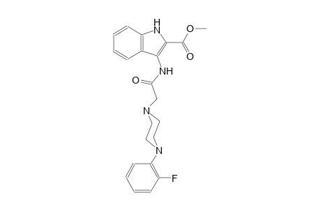 methyl 3-({[4-(2-fluorophenyl)-1-piperazinyl]acetyl}amino)-1H-indole-2-carboxylate