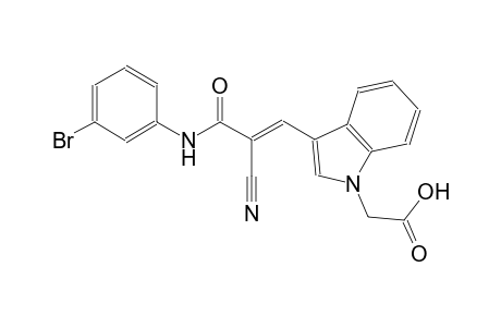 {3-[(1E)-3-(3-bromoanilino)-2-cyano-3-oxo-1-propenyl]-1H-indol-1-yl}acetic acid