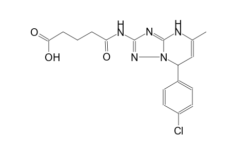 5-{[7-(4-chlorophenyl)-5-methyl-4,7-dihydro[1,2,4]triazolo[1,5-a]pyrimidin-2-yl]amino}-5-oxopentanoic acid