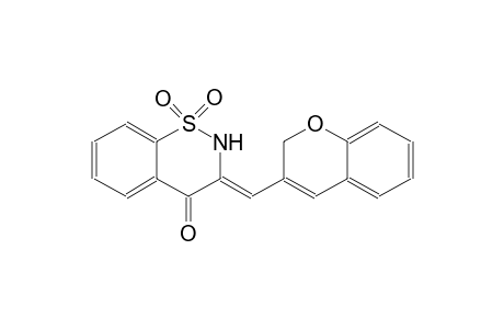 4H-1,2-benzothiazin-4-one, 3-(2H-1-benzopyran-3-ylmethylene)-2,3-dihydro-, 1,1-dioxide, (3Z)-