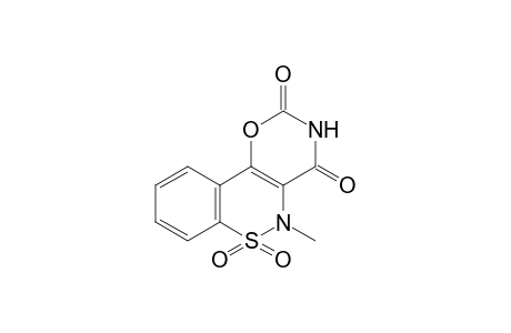 5-methyl-2H,5H-1,3-oxazino[5,6-c][1,2]benzothiazine-2,4(3h)-dione, 6,6-dioxide