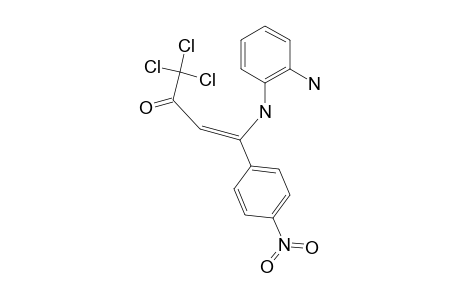 N-[1-(PARA-NITROPHENYL)-3-OXO-4,4,4-TRICHLORO-1-BUTEN-1-YL]-ORTHO-PHENYLENEDIAMINE