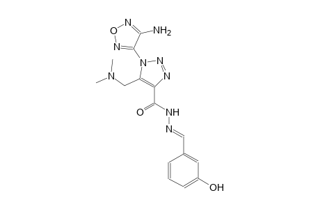 1-(4-amino-1,2,5-oxadiazol-3-yl)-5-[(dimethylamino)methyl]-N'-[(E)-(3-hydroxyphenyl)methylidene]-1H-1,2,3-triazole-4-carbohydrazide