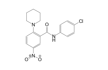 benzamide, N-(4-chlorophenyl)-5-nitro-2-(1-piperidinyl)-