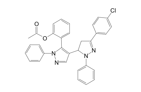 5-{4-[5-(2-Acetoxyphenyl)-1-phenylpyrazolyl]}-3-(4-chlorophenyl)-1-phenyl-2-pyrazoline