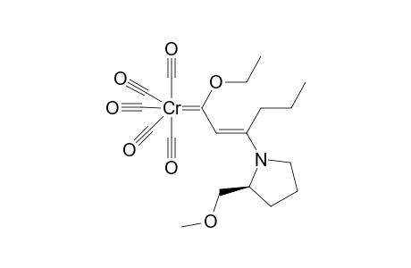 Pentacarbonyl{(2E)-1-ethoxy-3-[(2'S)-(2'-methoxymethyl)pyrrolidino]-2-hexen-1-ylidene}chromoum