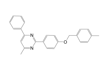 pyrimidine, 4-methyl-2-[4-[(4-methylphenyl)methoxy]phenyl]-6-phenyl-