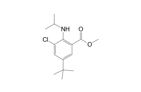 Methyl 5-tert-butyl-3-chloro-2-(cisopropylamino)anthranilate