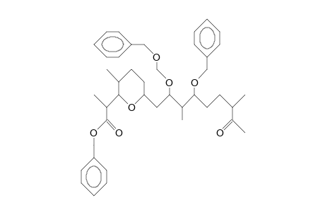 6R-(3R,7S-Dimethyl-8-oxo-4R-benzyloxy-2R-benzyloxymethoxy-nonyl).alpha.(R),3S-dimethyl-tetrahydro-2S-pyranyl-acetic acid