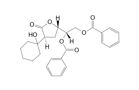 (2S*)-2-(1-Hydroxycyclohexyl)-5,6-Di-O-benzoyl-3-deoxygulono-.gama.-lactone