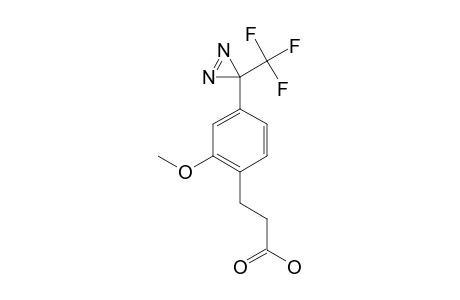 3-[2-METHOXY-4-[3-(TRIFLUOROMETHYL)-3H-DIAZIRIN-3-YL]-PHENYL]-PROPANOIC-ACID