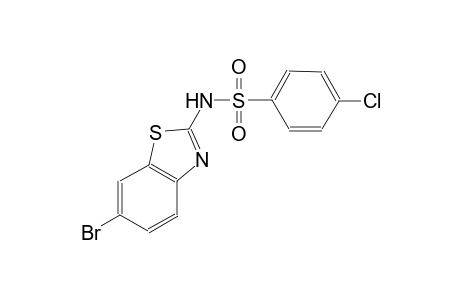 N-(6-bromo-1,3-benzothiazol-2-yl)-4-chlorobenzenesulfonamide