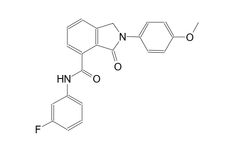 N-(3-fluorophenyl)-2-(4-methoxyphenyl)-3-oxo-4-isoindolinecarboxamide