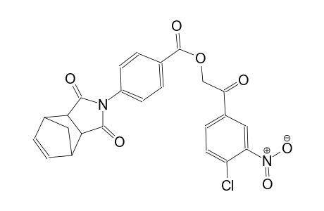 2-(4-chloro-3-nitrophenyl)-2-oxoethyl 4-(1,3-dioxo-3a,4,7,7a-tetrahydro-1H-4,7-methanoisoindol-2(3H)-yl)benzoate