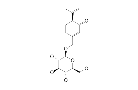 (4R)-7-HYDROXYISOPIPERITENONE-7-O-BETA-D-GLUCOPYRANOSIDE
