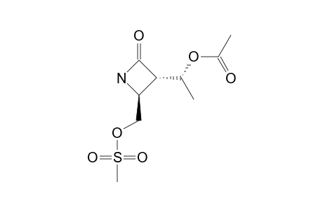(ALPHA-S,3-S,4-S)-3-(1-ACETOXYETHYL)-4-(MESYLOXYMETHYL)-AZETIDINE-2-ONE