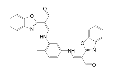 N,N'-(4-Methyl-1,3-phenylene)bis[3-amino-2-(2-benzoxazolyl)acrylaldehyde]