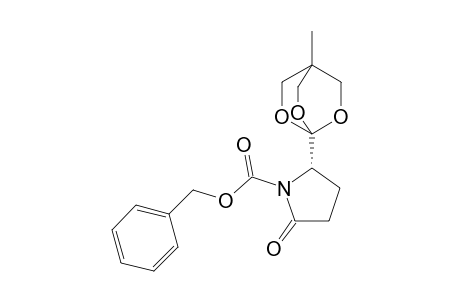 (2S)-2-(4-Methyl-2,6,7-trioxabicyclo[2.2.2]oct-1-yl)-5-oxopyrrolidine-1-carboxylic acid benzyl ester