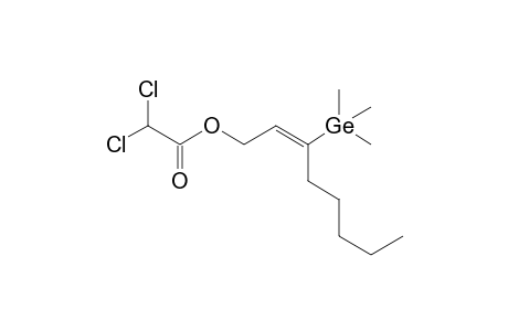 3-(1-(Dichloroacetoxy)oct-2-enyl)trimethylgermane