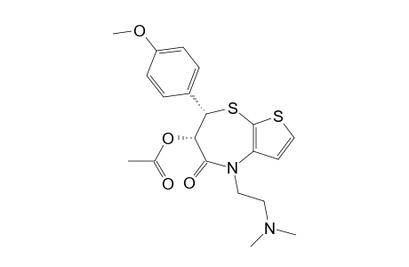 (6S,7S)-4,5,6,7-Tetrahydro-7-(4-methoxyphenyl)-5-oxo-4-[(2-Dimethylamino)ethyl]thieno[2,3-b][1,4]thiazepin-6-yl- acetate