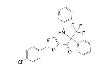 3,3,3-Trifluoro-1-[5-(4-chlorophenyl)furan-2-yl]-2-phenyl-2-(phenylamino)propan-1-one