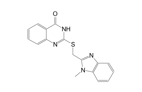 4(3H)-quinazolinone, 2-[[(1-methyl-1H-benzimidazol-2-yl)methyl]thio]-