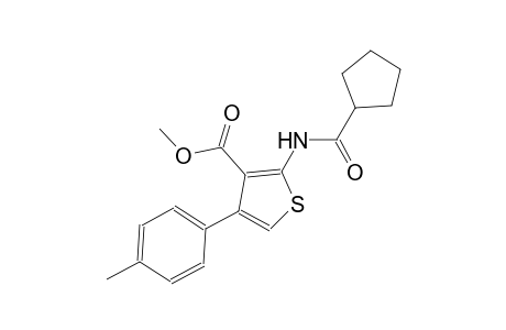 methyl 2-[(cyclopentylcarbonyl)amino]-4-(4-methylphenyl)-3-thiophenecarboxylate